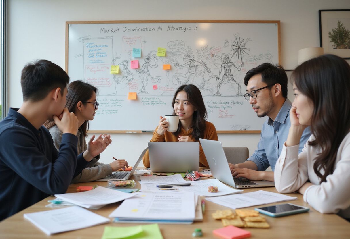 Malaysian SEO specialist analyzing Bing search algorithm ranking factors on computer screen with charts and data visualizations